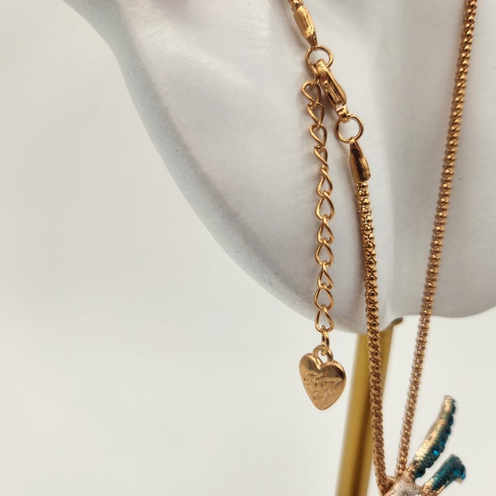 NWT Betsey Johnson Jeweled Bunny Carrot 24" Goldtone Chain Lobster Claw‎ Clasp - Picture 7 of 9
